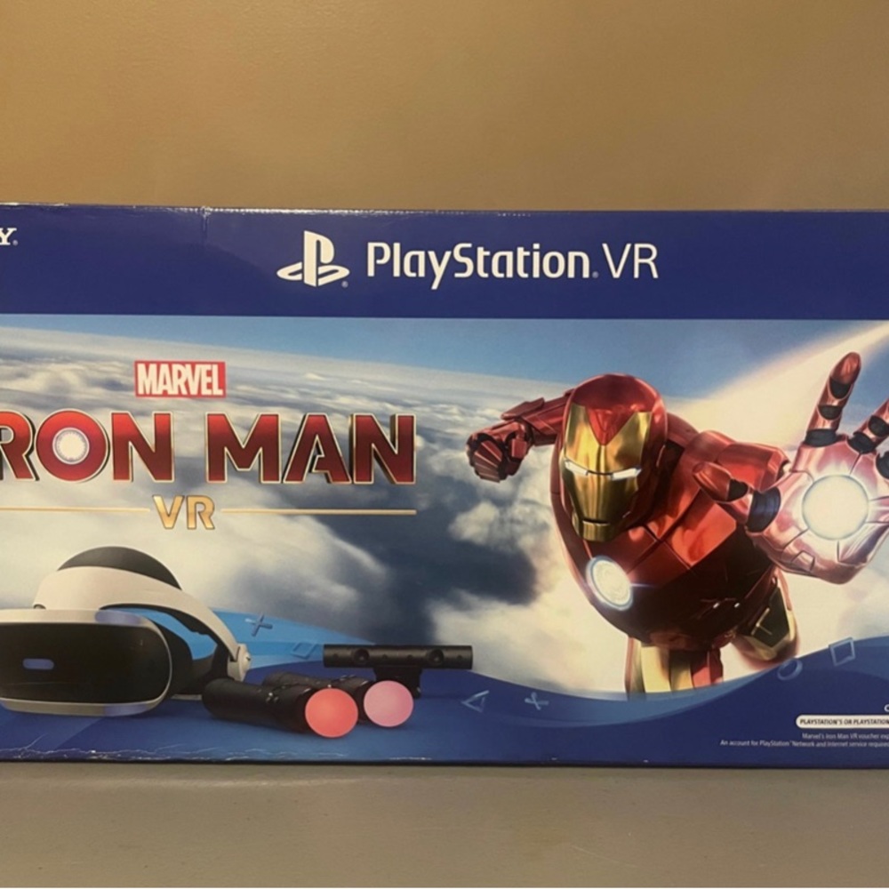Ps 4 VR headset iron man bundle
